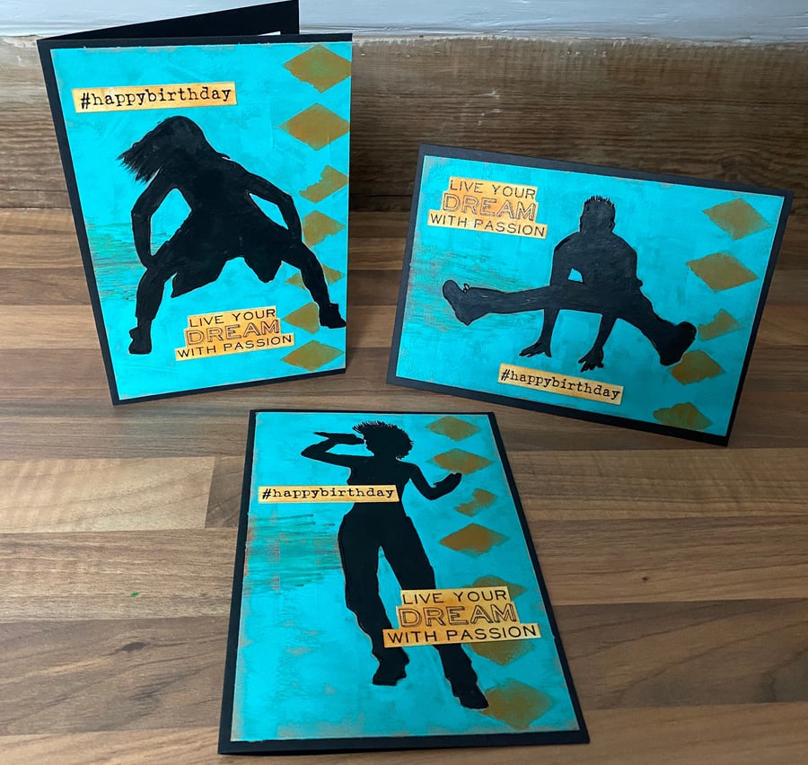 Birthday "Hip Hop Silhouette" Card