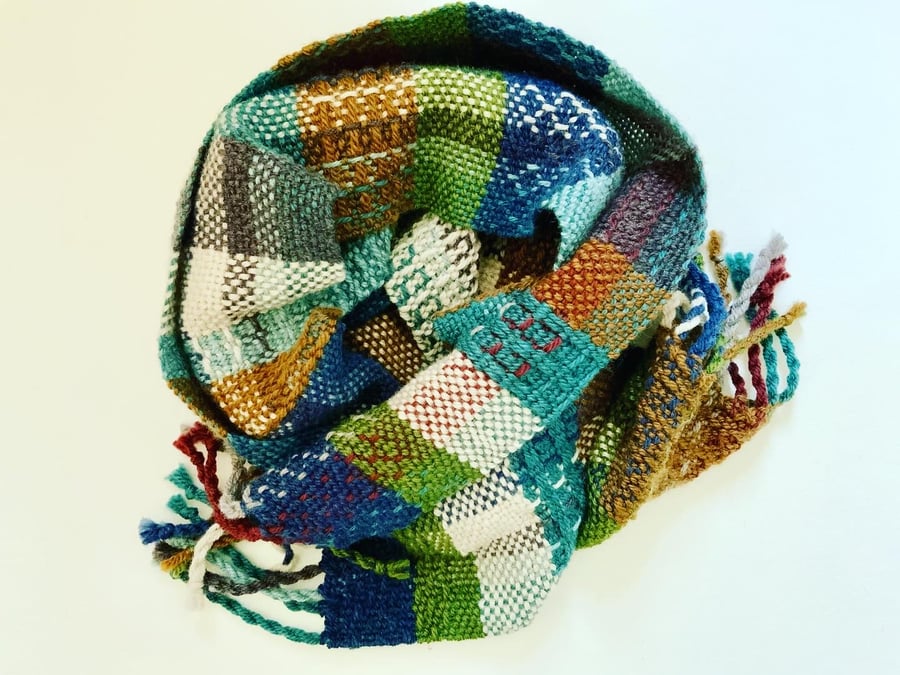 Handwoven Scarf, Shoreline