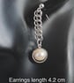 Freshwater Cultured Pearl Chainmaille Earrings “Last One Available” - Image 8