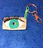 Eye key ring bag charm 