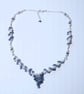 Genuine Tanzanite and Shell Pearl Hand Beaded Tassel Necklace 18 - 19 Inch - Image 7