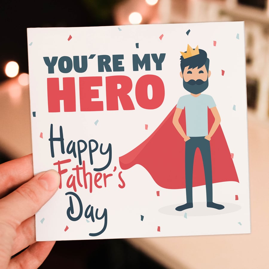 Father's Day card: You’re my hero