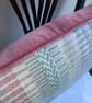 Rosanna cushion: Pastel Pink. Handwoven in Wales - Image 3