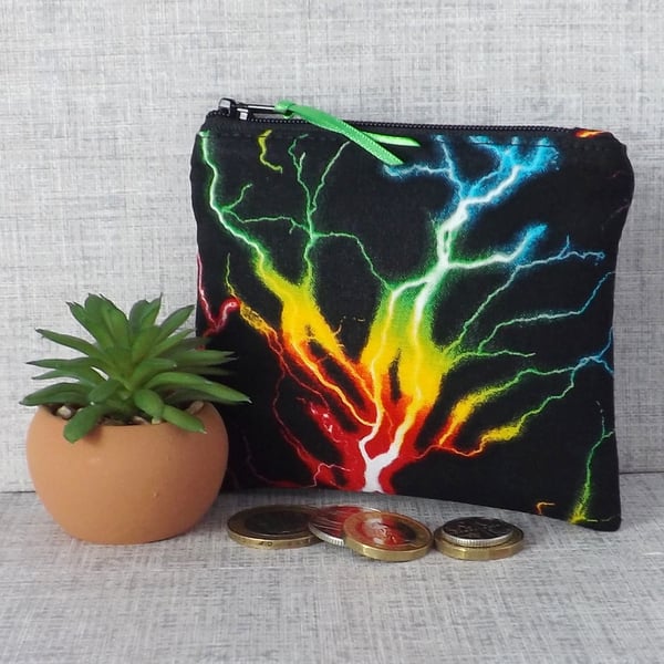 Small purse, coin purse, lightning