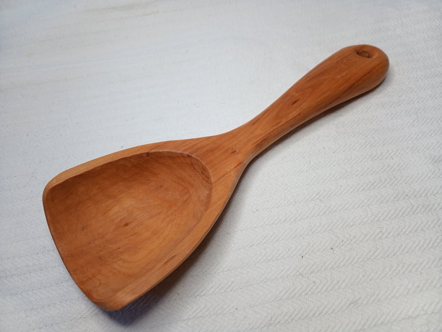 Scoop Spoon Hand Carved in Alder Wood  