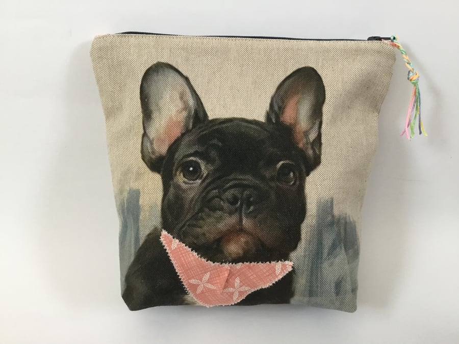  NOW 20% OFF for limited period French Bulldog Make Up Bag
