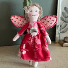 Ruby The Guardian Angel Handmade Doll Christmas Display Doll Hanger 