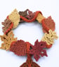 Macrame autumn wreath, autumn leaves, - Image 6