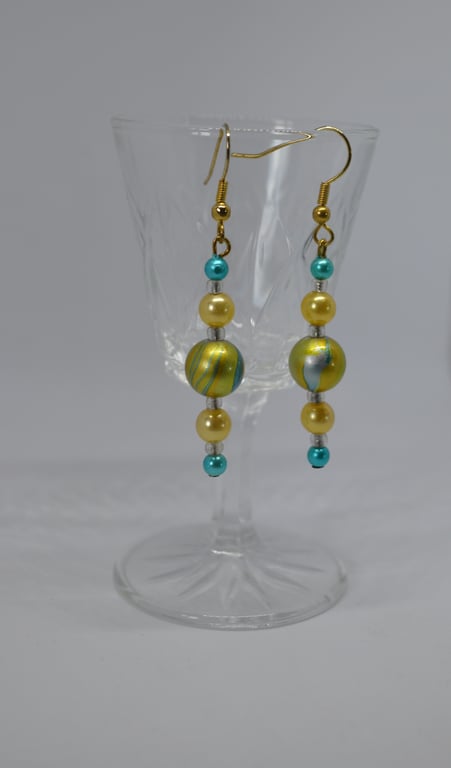 Metallic Swirl Earrings