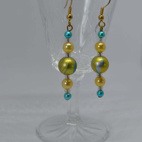 Metallic Swirl Earrings