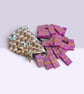 Handmade set of 28 domino's with drawstring bag