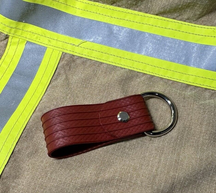 Firefighters Key Ring made from Red Fire Hose. ... - Folksy