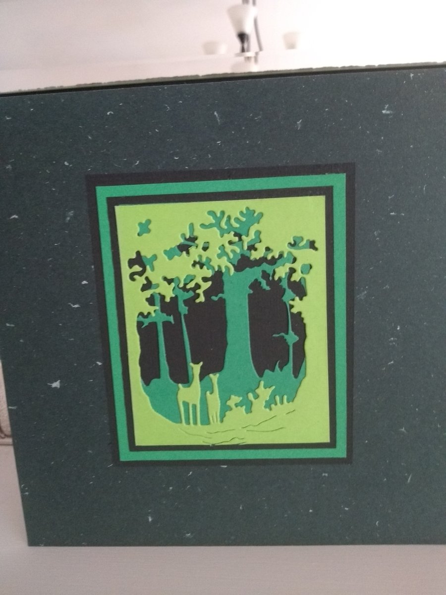 Woodland birthday card