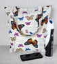 Tote bag, shopping bag, butterflies - Image 3