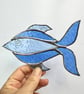 Stained Glass Funky Fish Suncatcher - Handmade Window Decoration - Image 4