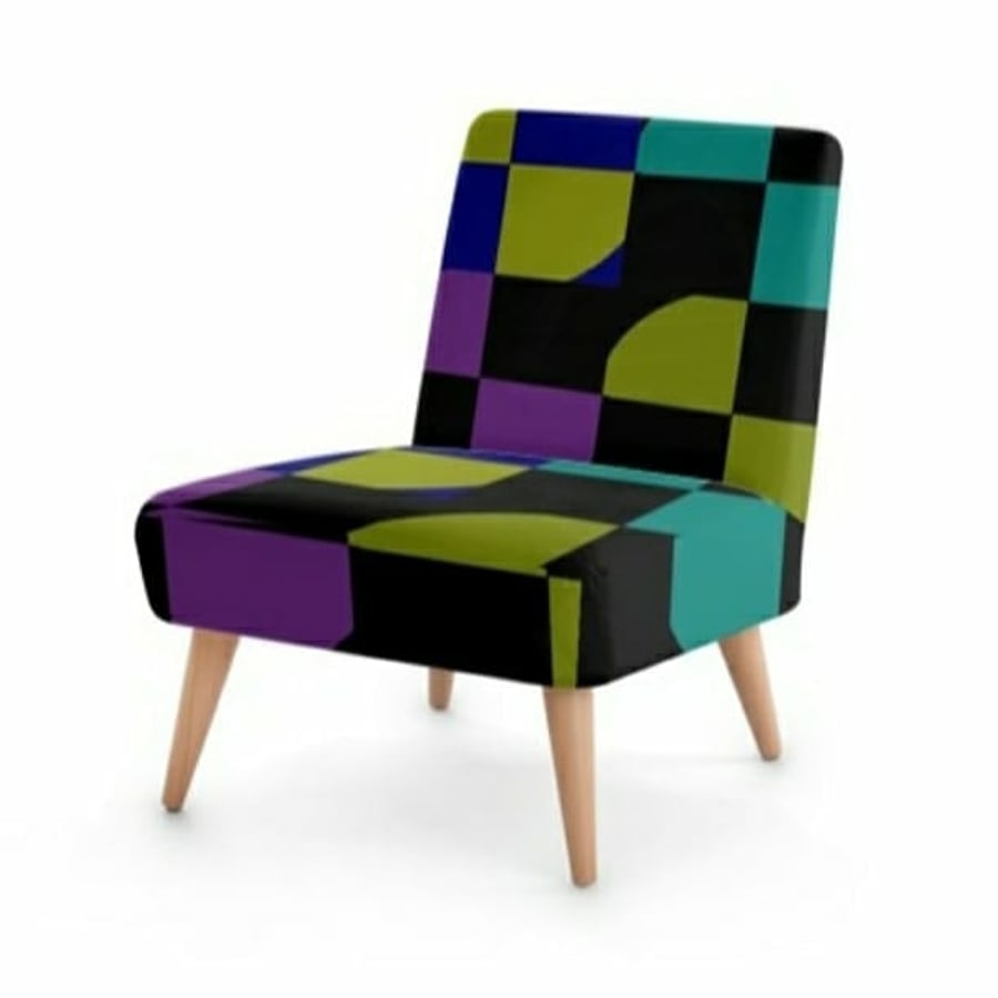 "ABSTRACTION" OCCASIONAL CHAIR; HANDMADE AND RESPONSIBLY SOURCED BEECH WOOD.