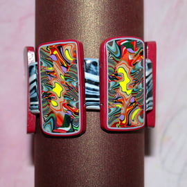 Retro-Punk Designer Cuff Bracelet - Handmade - Unique and Original