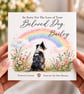 Personalised Border Collie Dog Loss Card, Pet Sympathy Card, Rainbow Bridge Card - Image 6