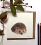 "Hedgehog" Blank Greeting Card - Image 1