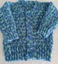 Blue fleck cardigan with matching buttons first size