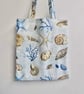Tote bag with clip-in coin purse matching set beachcomber seaside theme - Image 4