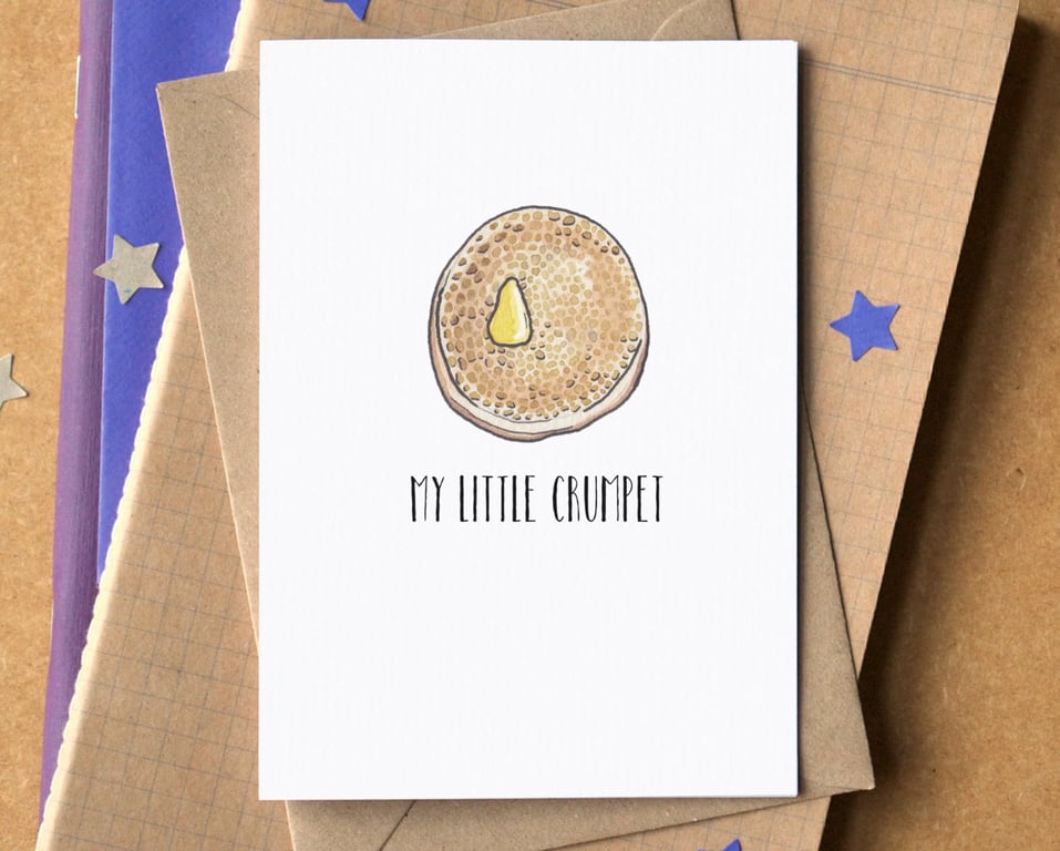 Funny "My Little Crumpet" Card