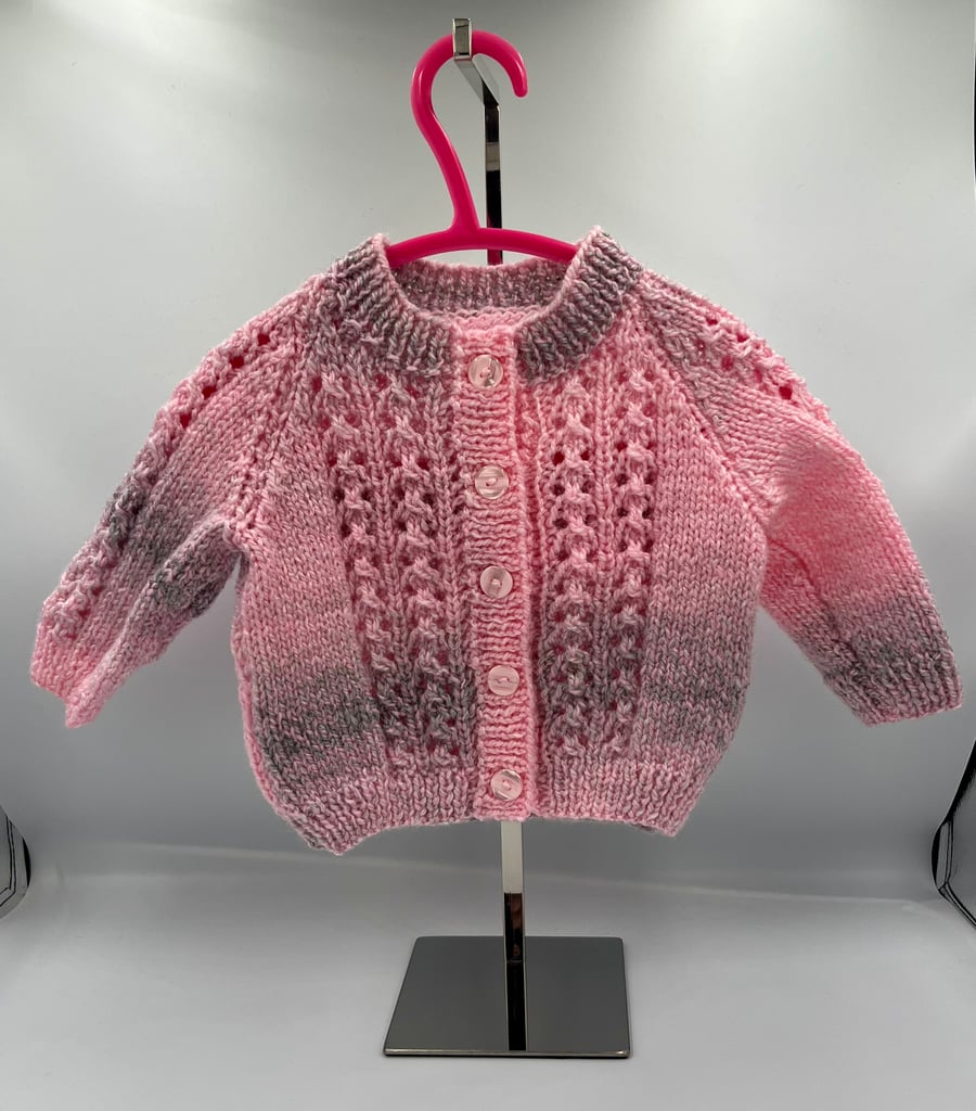 Hand knitted cardigan 3-6 months