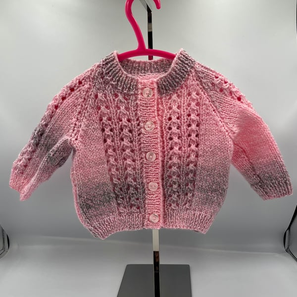 Hand knitted cardigan 3-6 months