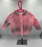 Hand knitted cardigan 3-6 months