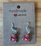 Sterling Silver Earrings - 'Love Me' Bear - Brand New & Sealed!! 