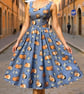 1950s Vintage Retro Rockabilly Guinea Pigs Print dress sizes 14-26