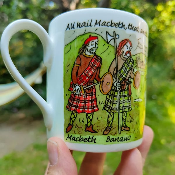 Macbeth bone china mug