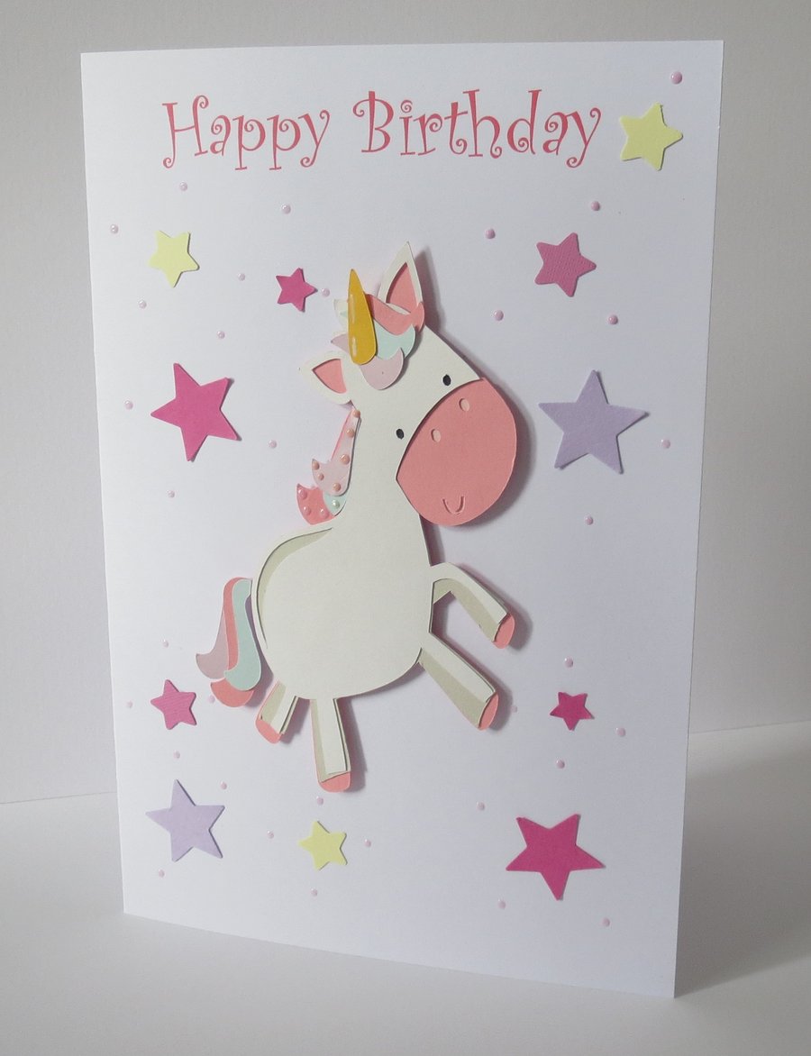 Magical Unicorn Birthday card