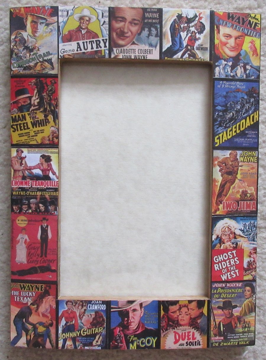 Classic John Wayne & Western Movie Star Posters - Decoupage Photo Picture Frame 