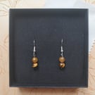 Tigers Eye beaded earrings 