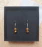 Tigers Eye beaded earrings 
