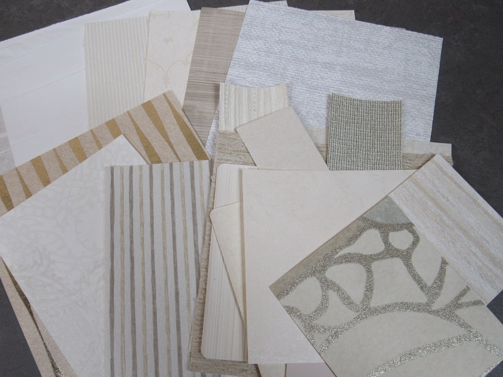 Mixed Whites, Creams Wallpaper Craft Pack