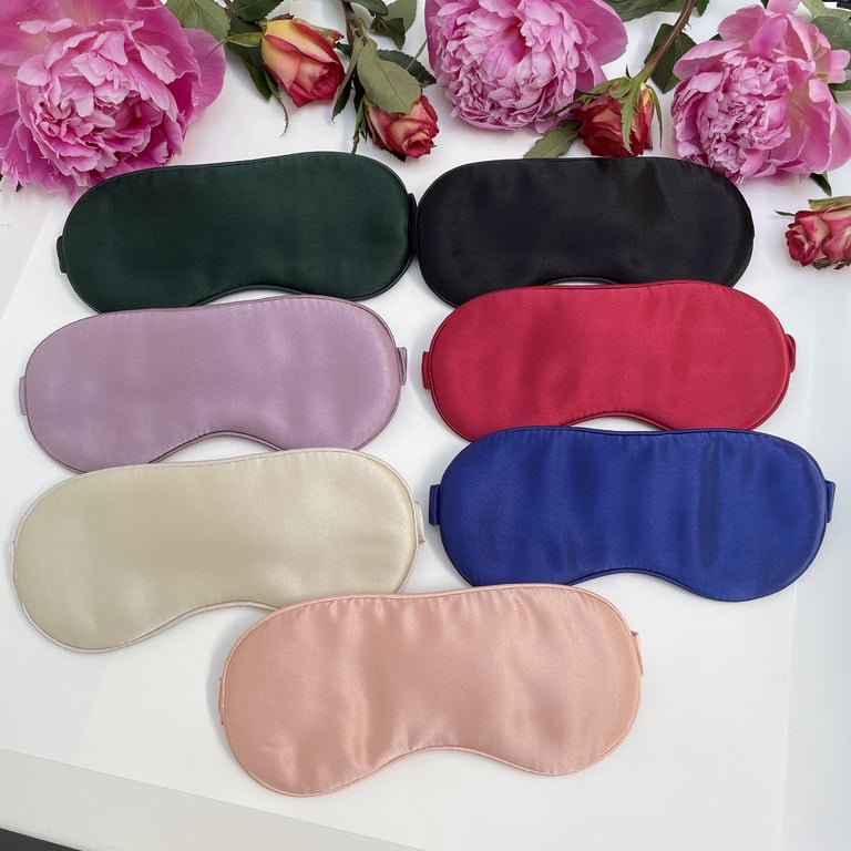100% Mulberry Silk Sleep Eye Mask -Ultra Soft  Silk Eye Mask for Sleeping-Travel