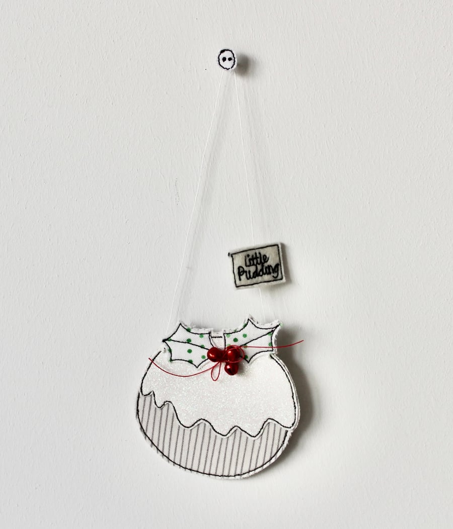 'Christmas Pudding' 4 - Handmade Decoration
