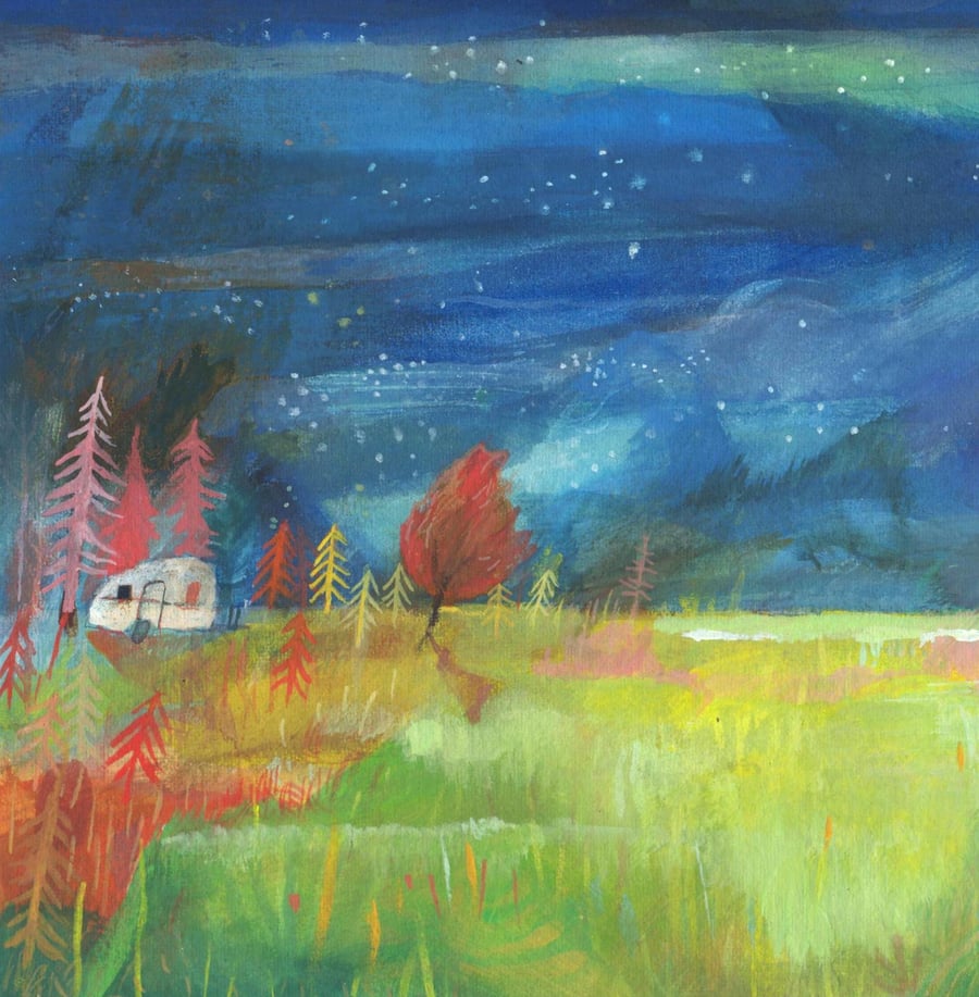 Gypsy Caravan A4 Print