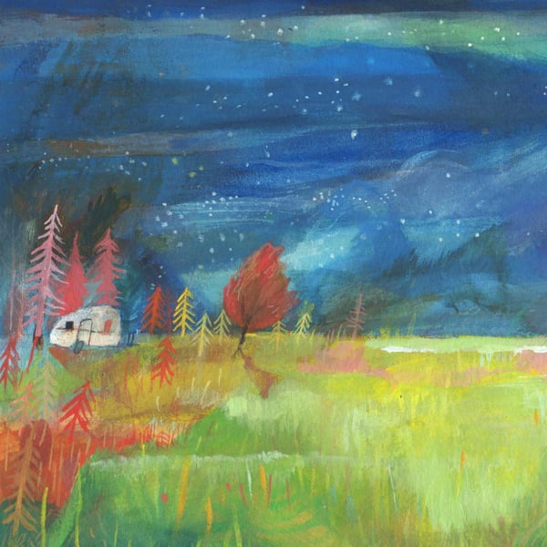 Gypsy Caravan A4 Print