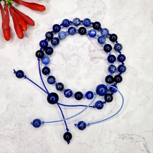 Sodalite Silk Cord Bracelet