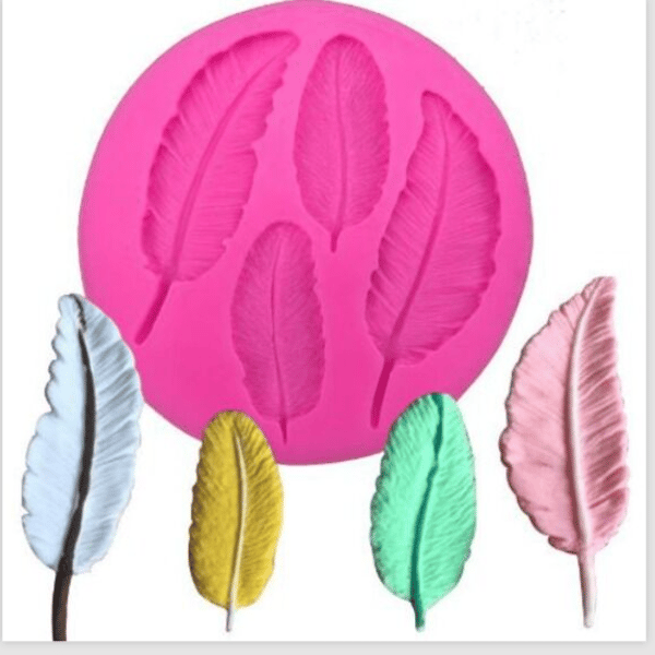 4 Feathers Silicone Fondant Mould Mat