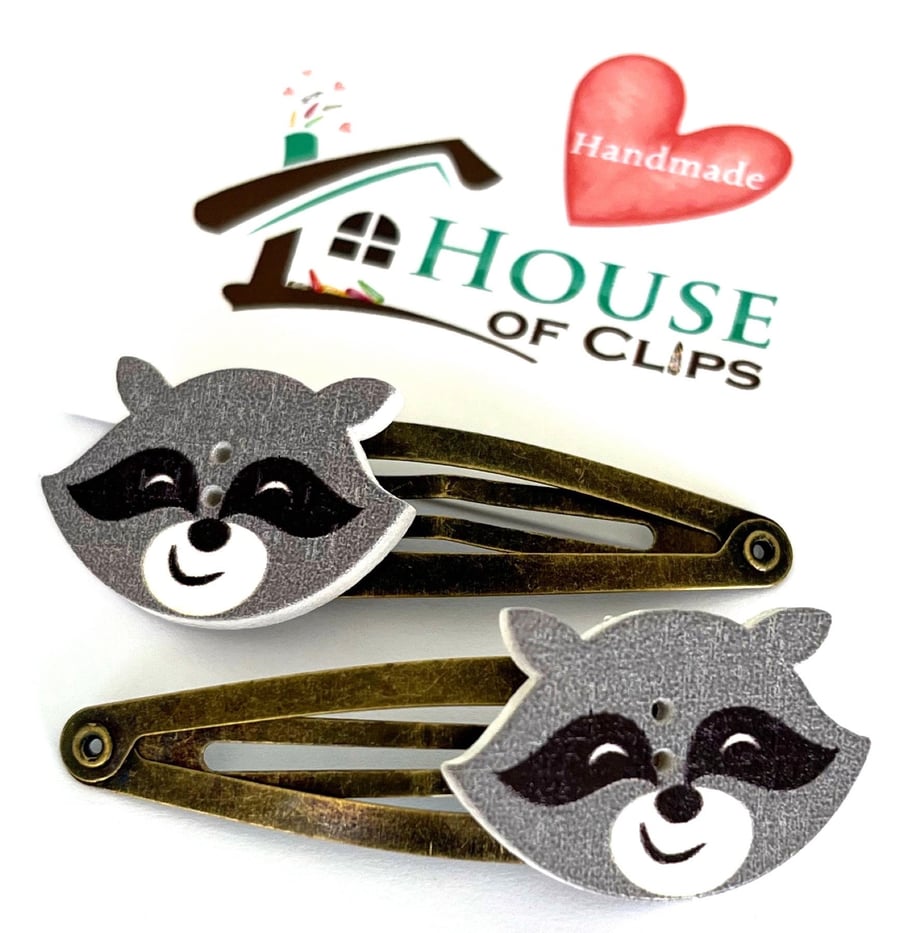 Victorian Hair Clip Collection - Rafi Racoon Hair Clips - Racoon Hair Snaps - Ra