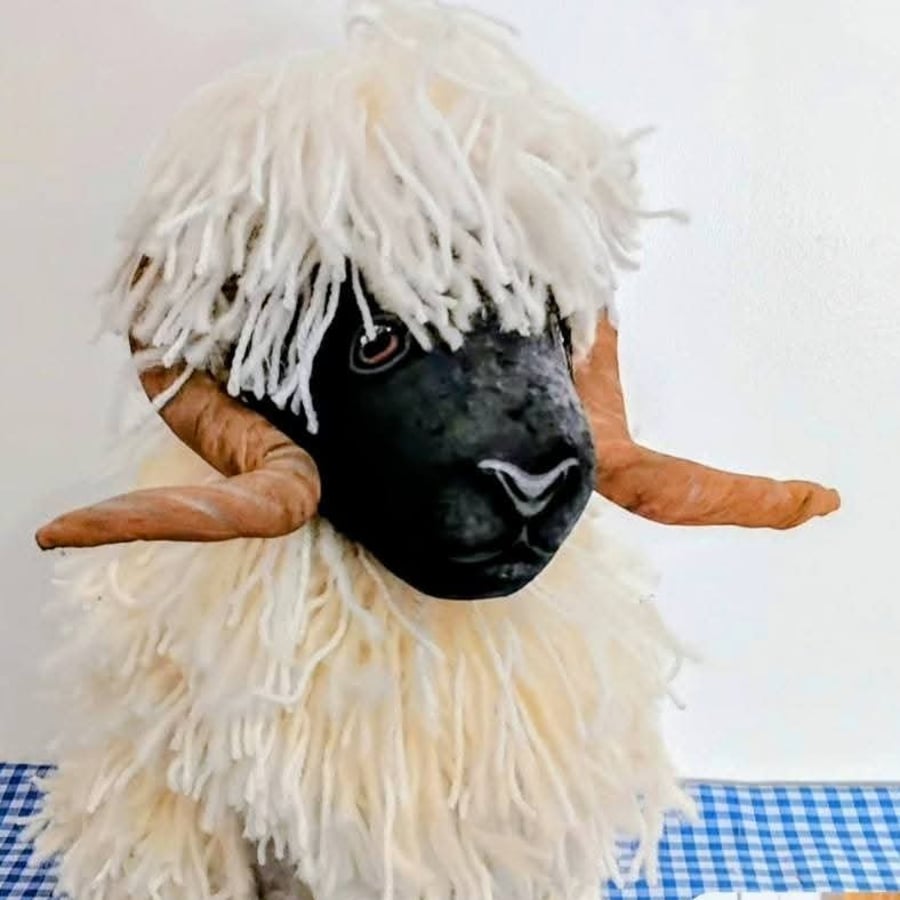 Black Faced Ram Doorstop 