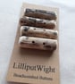 Four chunky driftwood buttons - Image 2