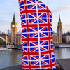 Union Jack Glasses Case Lined & Padded 