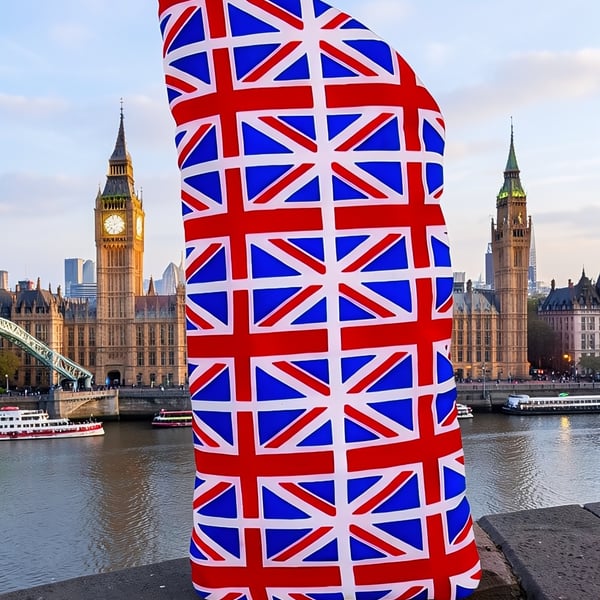 Union Jack Glasses Case Lined & Padded 