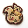 Reserved for LittleFox ... Squirrel Brooch