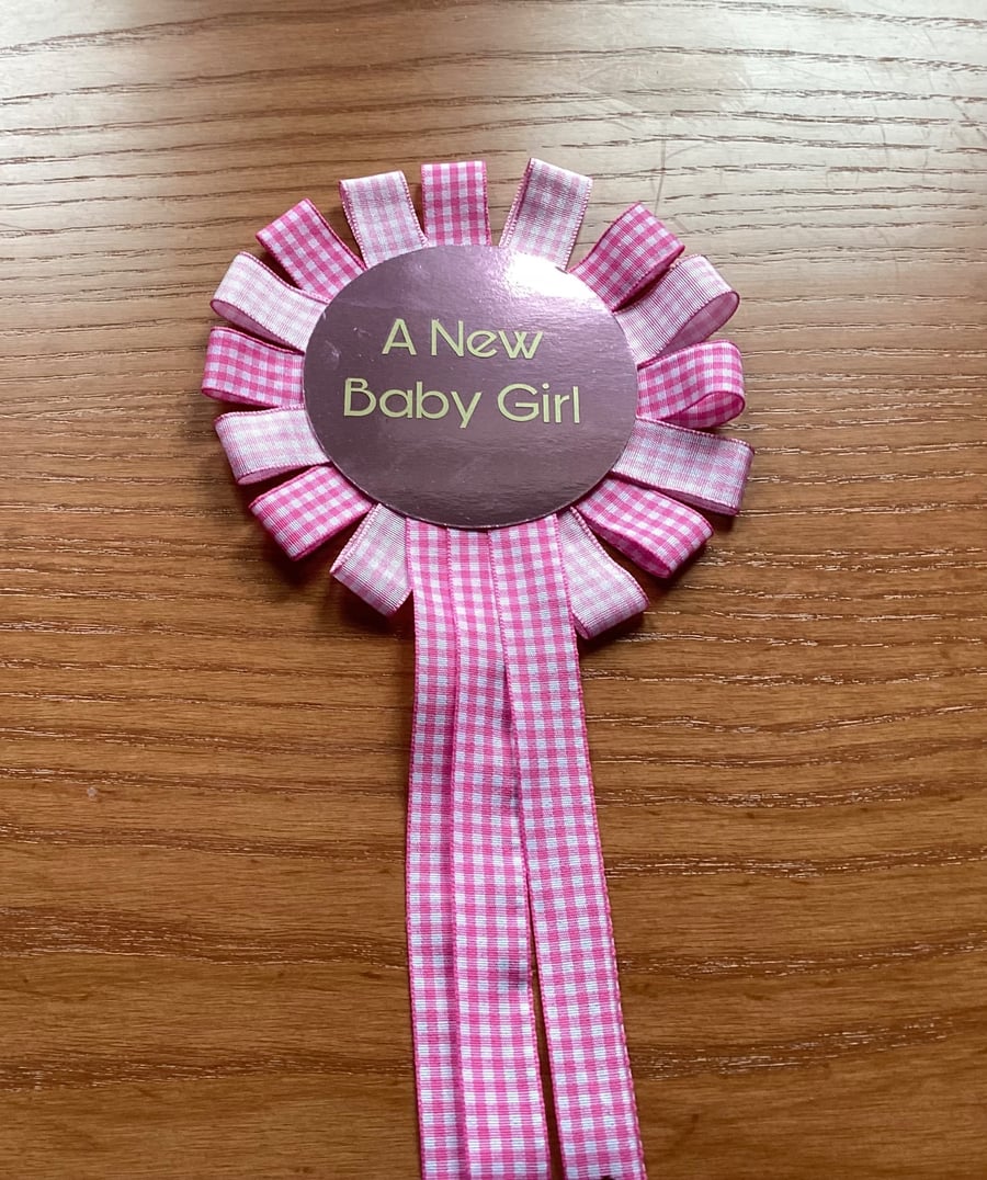 A New Baby Girl Rosette